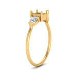 Load image into Gallery viewer, Semi Mount Pear Three Stone Ring
