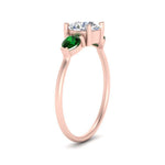 Load image into Gallery viewer, Classic Pear Three Stone Ring
