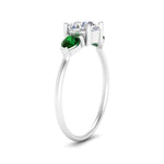 Load image into Gallery viewer, Classic Pear Three Stone Ring
