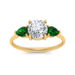 Load image into Gallery viewer, Classic Pear Three Stone Ring
