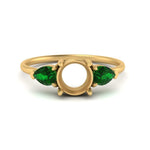 Load image into Gallery viewer, Semi Mount Pear Three Stone Ring