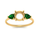 Load image into Gallery viewer, Semi Mount Pear Three Stone Ring