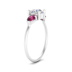 Load image into Gallery viewer, Classic Pear Three Stone Ring
