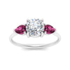 Load image into Gallery viewer, Classic Pear Three Stone Ring