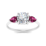 Load image into Gallery viewer, Classic Pear Three Stone Ring
