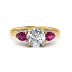 Load image into Gallery viewer, Classic Pear Three Stone Ring

