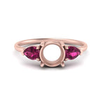 Load image into Gallery viewer, Semi Mount Pear Three Stone Ring