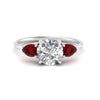 Load image into Gallery viewer, Classic Pear Three Stone Ring