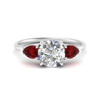 Load image into Gallery viewer, Classic Pear Three Stone Ring
