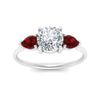 Load image into Gallery viewer, Classic Pear Three Stone Ring