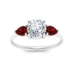 Load image into Gallery viewer, Classic Pear Three Stone Ring
