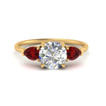 Load image into Gallery viewer, Classic Pear Three Stone Ring
