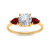 Load image into Gallery viewer, Classic Pear Three Stone Ring