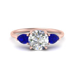 Load image into Gallery viewer, Classic Pear Three Stone Ring
