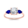Load image into Gallery viewer, Classic Pear Three Stone Ring