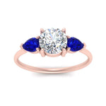 Load image into Gallery viewer, Classic Pear Three Stone Ring
