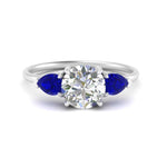 Load image into Gallery viewer, Classic Pear Three Stone Ring
