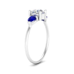 Load image into Gallery viewer, Classic Pear Three Stone Ring
