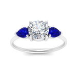 Load image into Gallery viewer, Classic Pear Three Stone Ring
