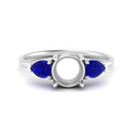 Load image into Gallery viewer, Semi Mount Pear Three Stone Ring