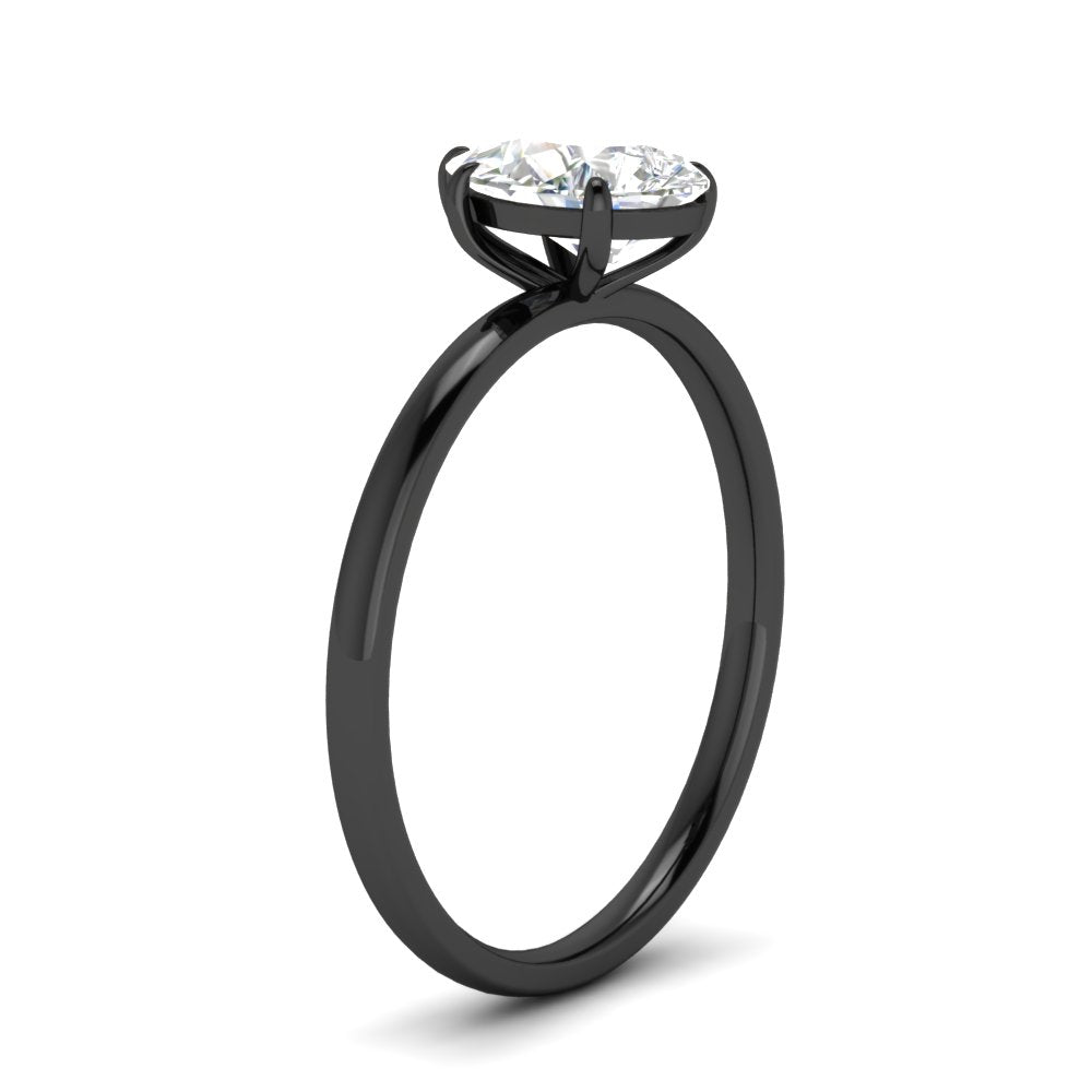 Pear Shaped 4 Prong Classic Solitaire Ring