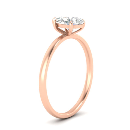 Pear Shaped 4 Prong Classic Solitaire Ring
