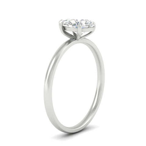 Pear Shaped Classic Solitaire Ring