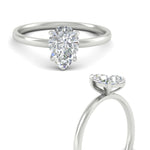 Load image into Gallery viewer, Pear Shaped 4 Prong Classic Solitaire Ring