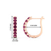 Load image into Gallery viewer, classic-pink-sapphire-huggie-hoop-earrings-in-rose-gold-FDEAR11246GSADRPIANGLE1-NL-RG_1080x1080_38038b09-397d-4013-b84e-effa58ed492d