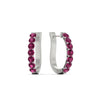 Load image into Gallery viewer, classic-pink-sapphire-huggie-hoop-earrings-in-white-gold-FDEAR11246GSADRPI-NL-WG