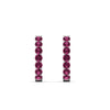 Load image into Gallery viewer, classic-pink-sapphire-huggie-hoop-earrings-in-white-gold-FDEAR11246GSADRPI-NL-WG