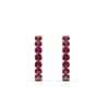 Load image into Gallery viewer, classic-pink-sapphire-huggie-hoop-earrings-in-yellow-gold-FDEAR11246GSADRPI-NL-YG