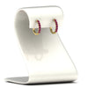 Load image into Gallery viewer, classic-pink-sapphire-huggie-hoop-earrings-in-yellow-gold-FDEAR11246GSADRPI-NL-YG