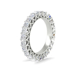 Load image into Gallery viewer, classic-princess-cut-6-carat-anniversary-diamond-wedding-ring-in-white-gold-FD10247PRBANGLE2-6.00CT-NL-WG
