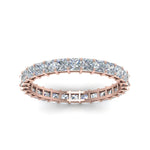Load image into Gallery viewer, classic-princess-cut-diamond-eternity-ring-2-carat-in-rose-gold-FDEWB8675PR-2.0CTANGLE5-NL-RG
