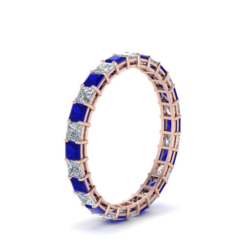 classic-princess-cut-diamond-eternity-ring-2-carat-with-sapphire-in-rose-gold-FDEWB8675PR-2.0CTGSABLANGLE2-NL-RG