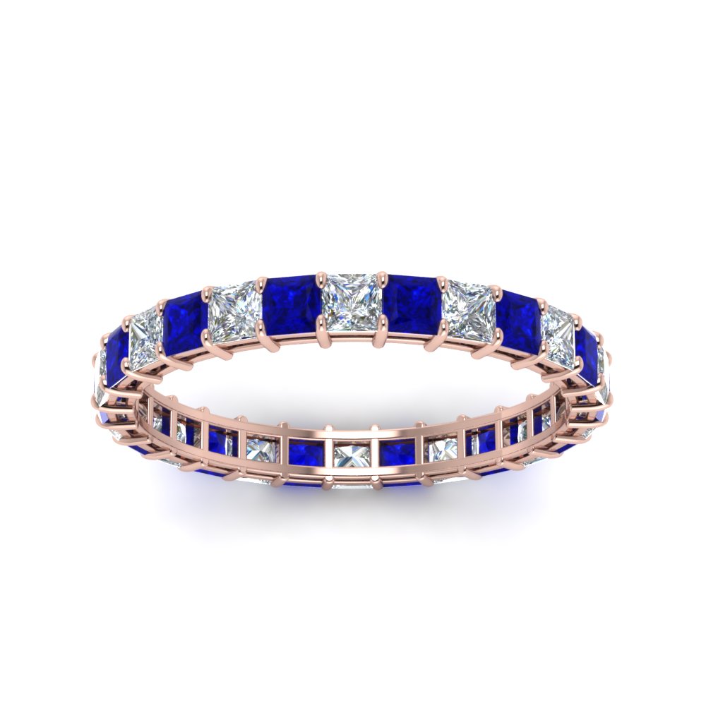 classic-princess-cut-diamond-eternity-ring-2-carat-with-sapphire-in-rose-gold-FDEWB8675PR-2.0CTGSABLANGLE5-NL-RG
