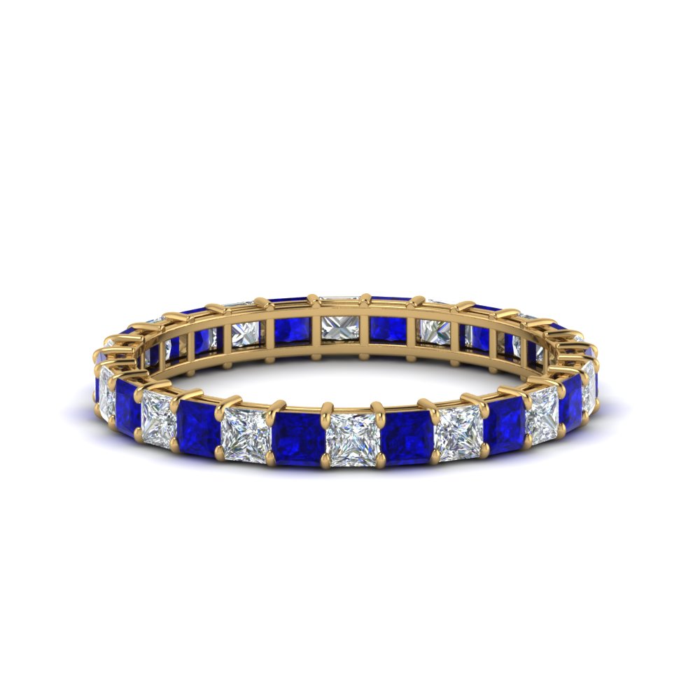 classic-princess-cut-diamond-eternity-ring-2-carat-with-sapphire-in-yellow-gold-FDEWB8675PR-2.0CTGSABL-NL-YG