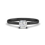 Load image into Gallery viewer, Princess Cut 4 Prong Classic Solitaire Ring
