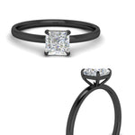 Load image into Gallery viewer, Princess Cut 4 Prong Classic Solitaire Ring
