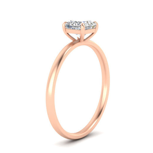 Princess Cut 4 Prong Classic Solitaire Ring