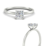 Load image into Gallery viewer, Princess Cut 4 Prong Classic Solitaire Ring
