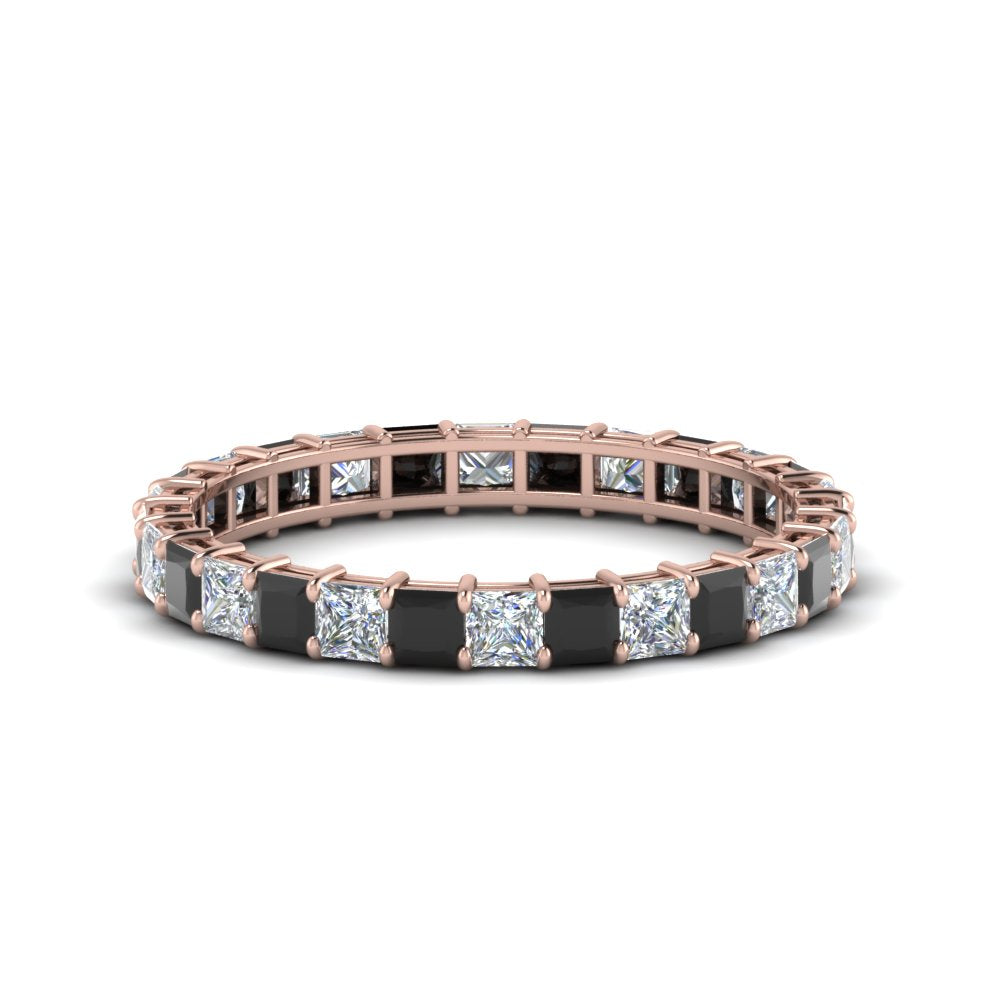 classic-princess-cut-eternity-ring-2-carat-with-black-diamond-in-rose-gold-FDEWB8675PR-2.0CTGBLACK-NL-RG