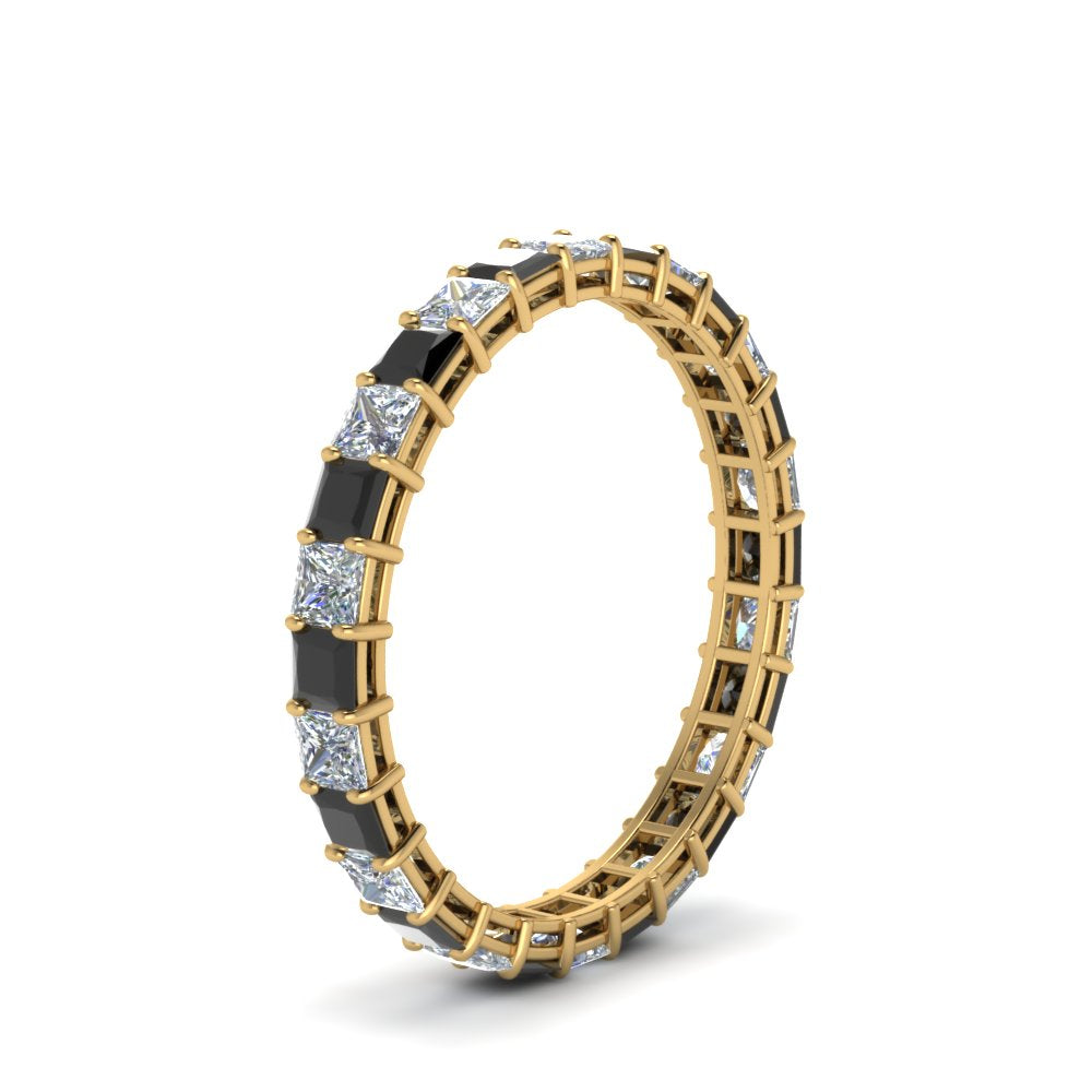 classic-princess-cut-eternity-ring-2-carat-with-black-diamond-in-yellow-gold-FDEWB8675PR-2.0CTGBLACKANGLE2-NL-YG