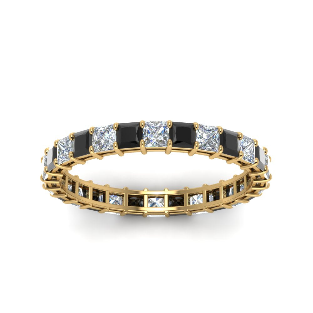 classic-princess-cut-eternity-ring-2-carat-with-black-diamond-in-yellow-gold-FDEWB8675PR-2.0CTGBLACKANGLE5-NL-YG