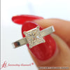 Load image into Gallery viewer, classic-princess-cut-solitaire-ring-with-intricate-milgrain-in-white-gold-FDENR8985-5