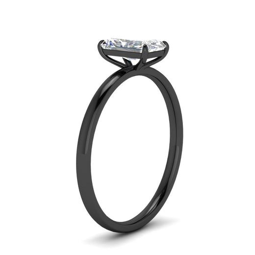 Radiant Cut 4 Prong Classic Solitaire Ring