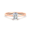Load image into Gallery viewer, Radiant Cut 4 Prong Classic Solitaire Ring