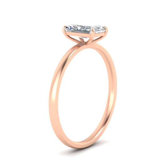 Radiant Cut 4 Prong Classic Solitaire Ring