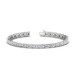 Load image into Gallery viewer, classic-radiant-cut-tennis-bracelet-in-white-gold-fdbrc10220raangle2-10-00ct-nl-wg

